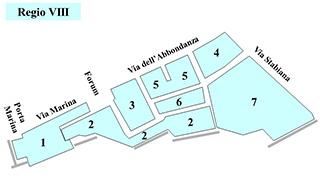 Pompeii Regio VIII Plan